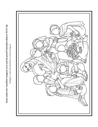 pagina delle attività – Gesù vuole benedire i bambini