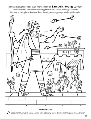 Samuel the Lamanite coloring page