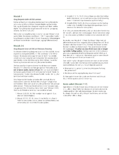 eksempel på en lærerhåndbok