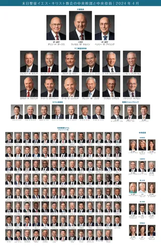 教会指導者の一覧表。