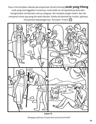 The Prodigal Son coloring page