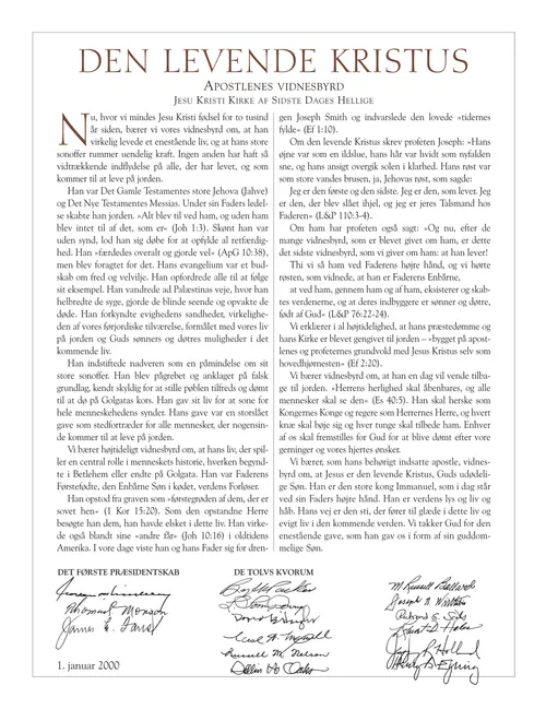 The Living Christ document