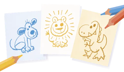 Children’s drawings of animals