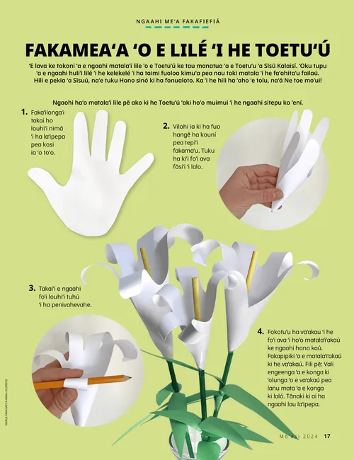 Peesi PDF ʻo e ngaahi sitepu ke faʻu ʻaki ha lile mei ha laʻinima mo ha laʻipepa