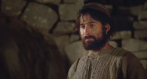 Luke 2:6–7, Joseph watches the shepherds visit Christ at his birth