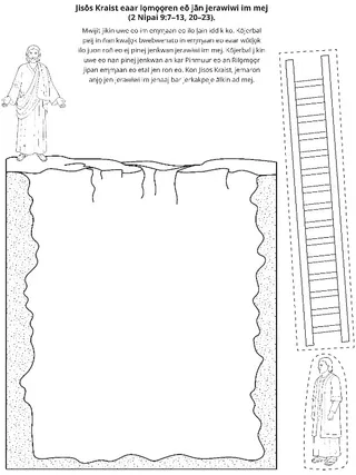 peij in m̧akūtkūt eo: Jisōs Kraist ej lo̧mo̧o̧ren kōj jān jerawiwi im mej.
