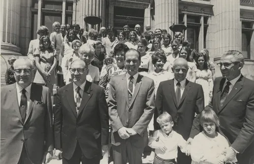 Russell M. Nelson as Sunday School General President with others