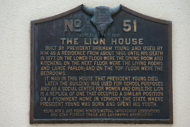 The Lion House - Historical Marker