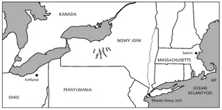 mapa północnego wschodu Stanów Zjednoczonych