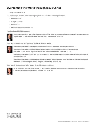 2026 Old Testament Seminary Teacher Materials