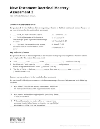 New Testament Seminary Teacher Manaul - 2023