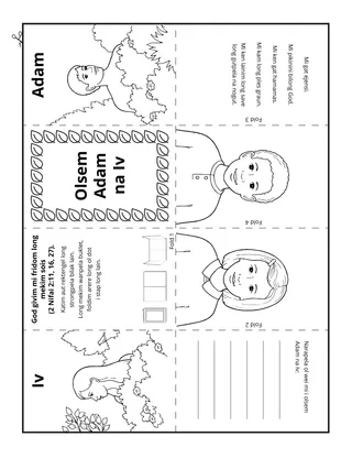 ektiviti peis: olsem Adam na Iv, Mi gat ejensi