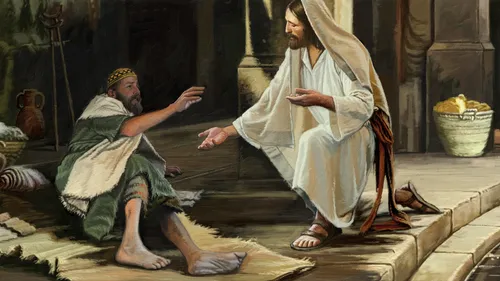 Jesus Christ healing a man