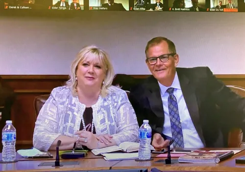 Sister Stevenson and Elder Stevenson