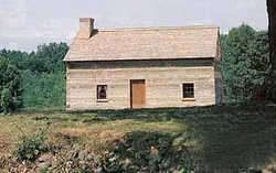 Joseph Smith Sr. family lived in this one-and-a-half-story log home