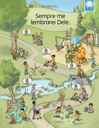 Pessoas em um parque pensando em Jesus