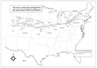 hartă, traseu făcut de cărucioare