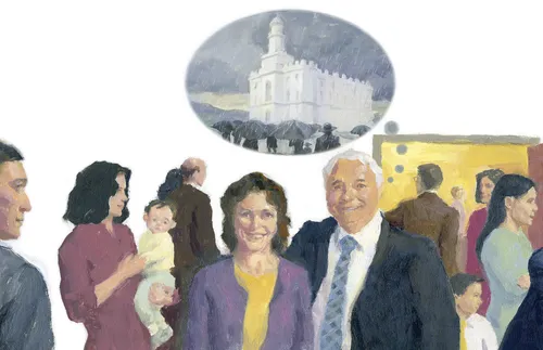 man thinking of st. george