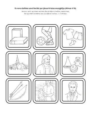 radošā lappusīte: Es varu dalīties liecībā par Jēzus Kristus evaņģēliju