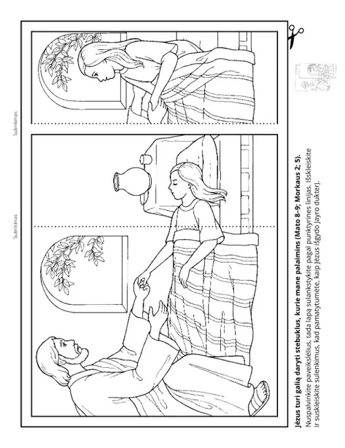 Užsiėmimų puslapis. Jėzus gali daryti stebuklus