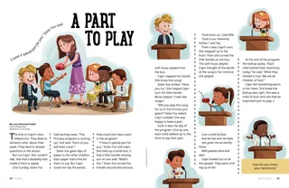 Page from the April 2022 Friend Magazine.