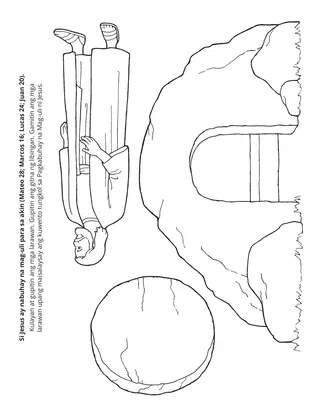 pahina ng aktibidad: si Jesus ay nabuhay na mag-uli para sa akin