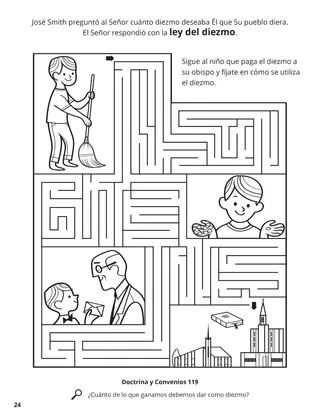 The Law of Tithing coloring page
