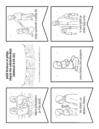 stránka s činnostmi: Mým příkladem je Pán Ježíš