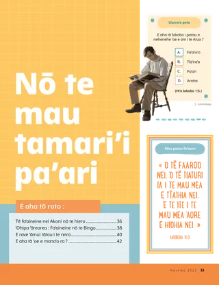 parau mono i’ō nei