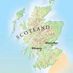 map of Scotland