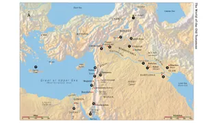 Scripture map 9 . The world of the old Testament. Bible maps