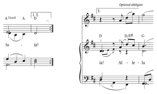 visual explanation of multiple endings and obbligato