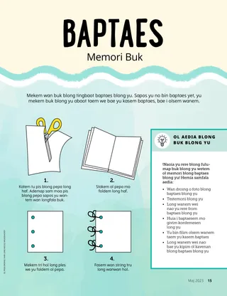 activiti blong mekem wan buk