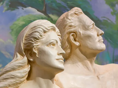 statue of Adam an Eve