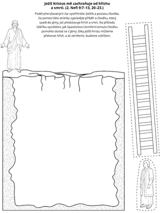 stránka s činnostmi: Ježíš Kristus nám přináší spasení od hříchu a smrti