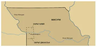 карта на северен Мисури