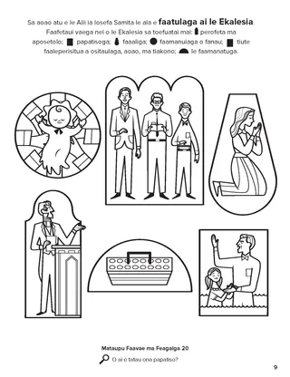 The Restored Church of Jesus Christ coloring page