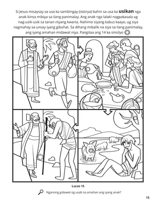 The Prodigal Son coloring page