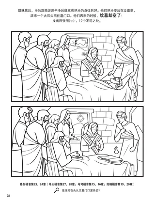 Jesus’s Burial coloring page