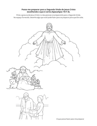 página de atividades: Jesus Cristo voltará