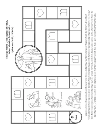 Seite mit der Aktivität: Ich zeige meine Liebe zu Jesus Christus, indem ich seine Gebote halte