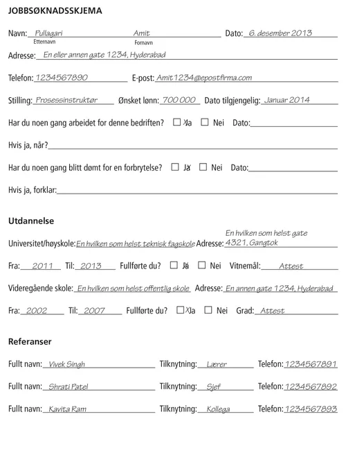 application example page 1