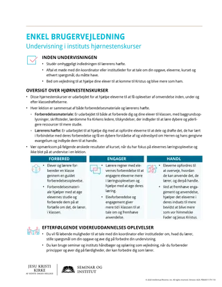 handout, ENKEL BRUGERVEJLEDNING