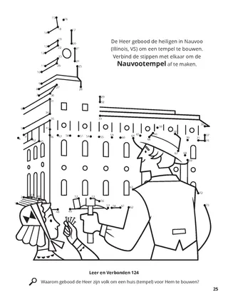Nauvoo Temple Construction coloring page