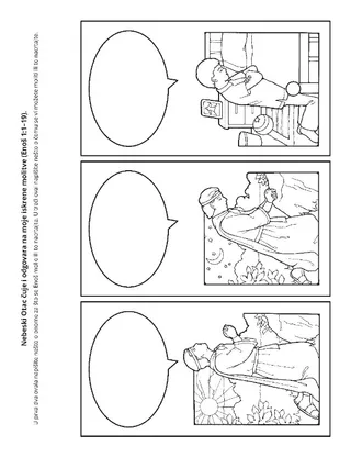 stranica aktivnosti: Mogu se moliti Nebeskom Ocu.