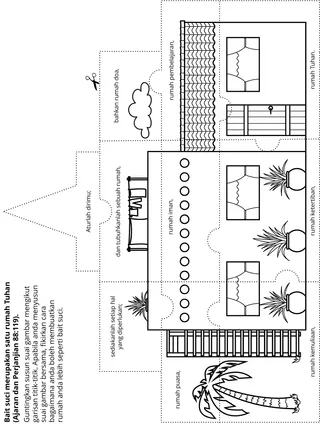 halaman aktiviti: bait suci adalah rumah Tuhan