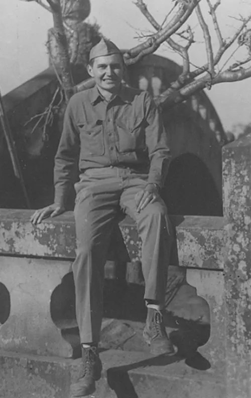 L. Tom Perry as marine in Japan