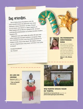 letter and quotes from children