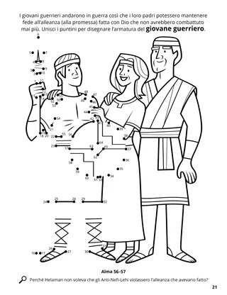 Stripling Warrior coloring page
