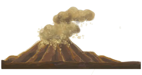 A volcano
